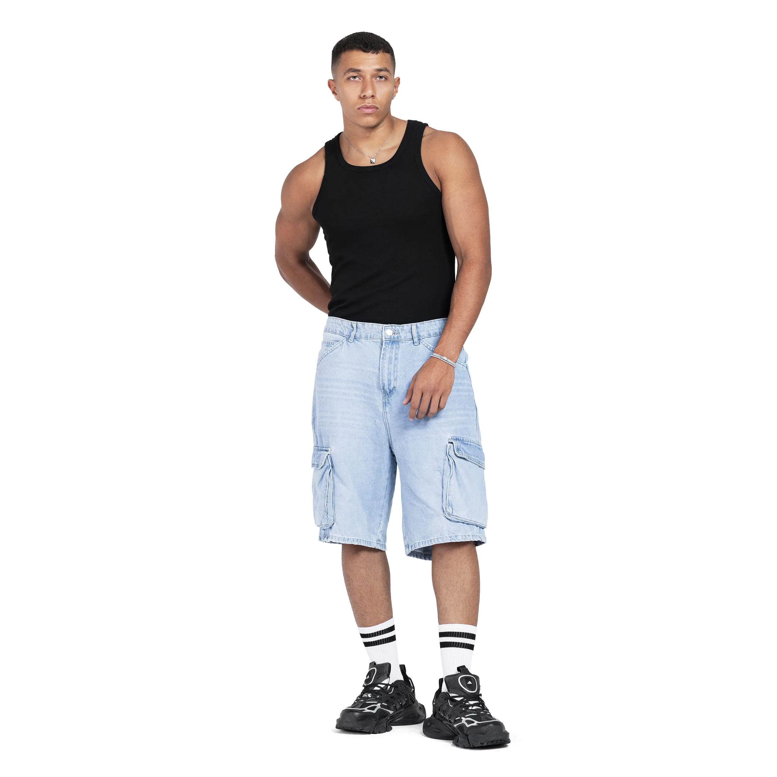 Denim Cargo Short - Image 8