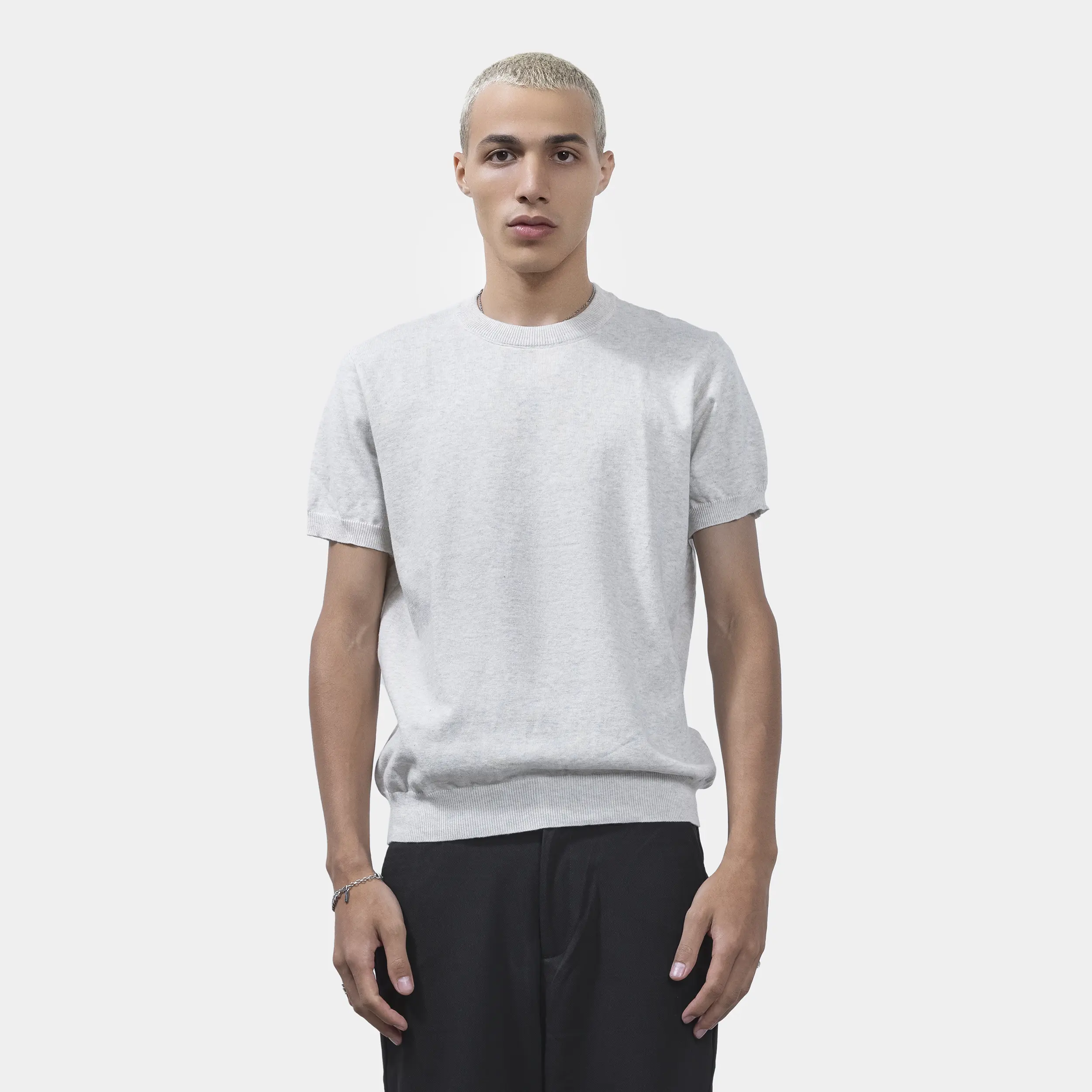 Knitted Basic T-Shirt - Image 12