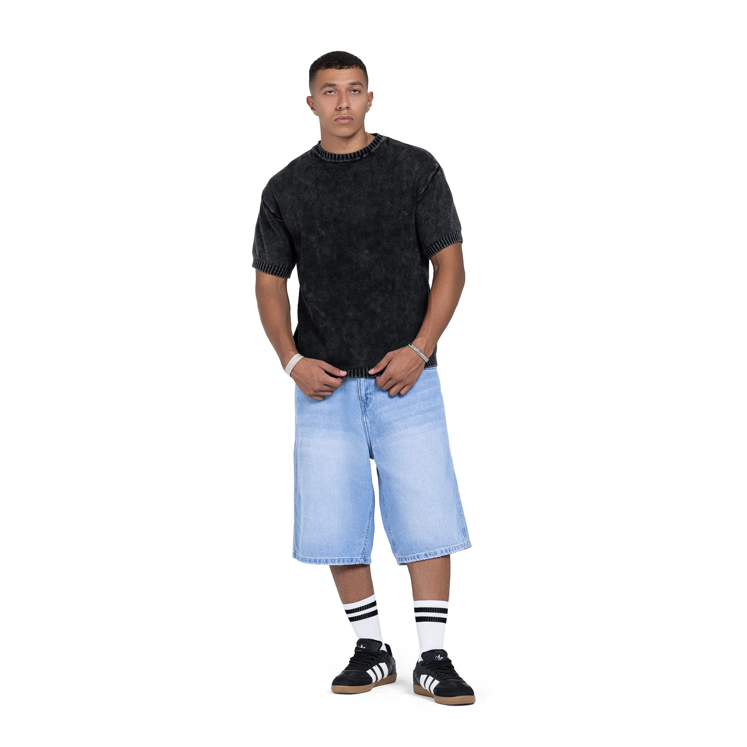 Washed Knitted T-Shirt - Image 4