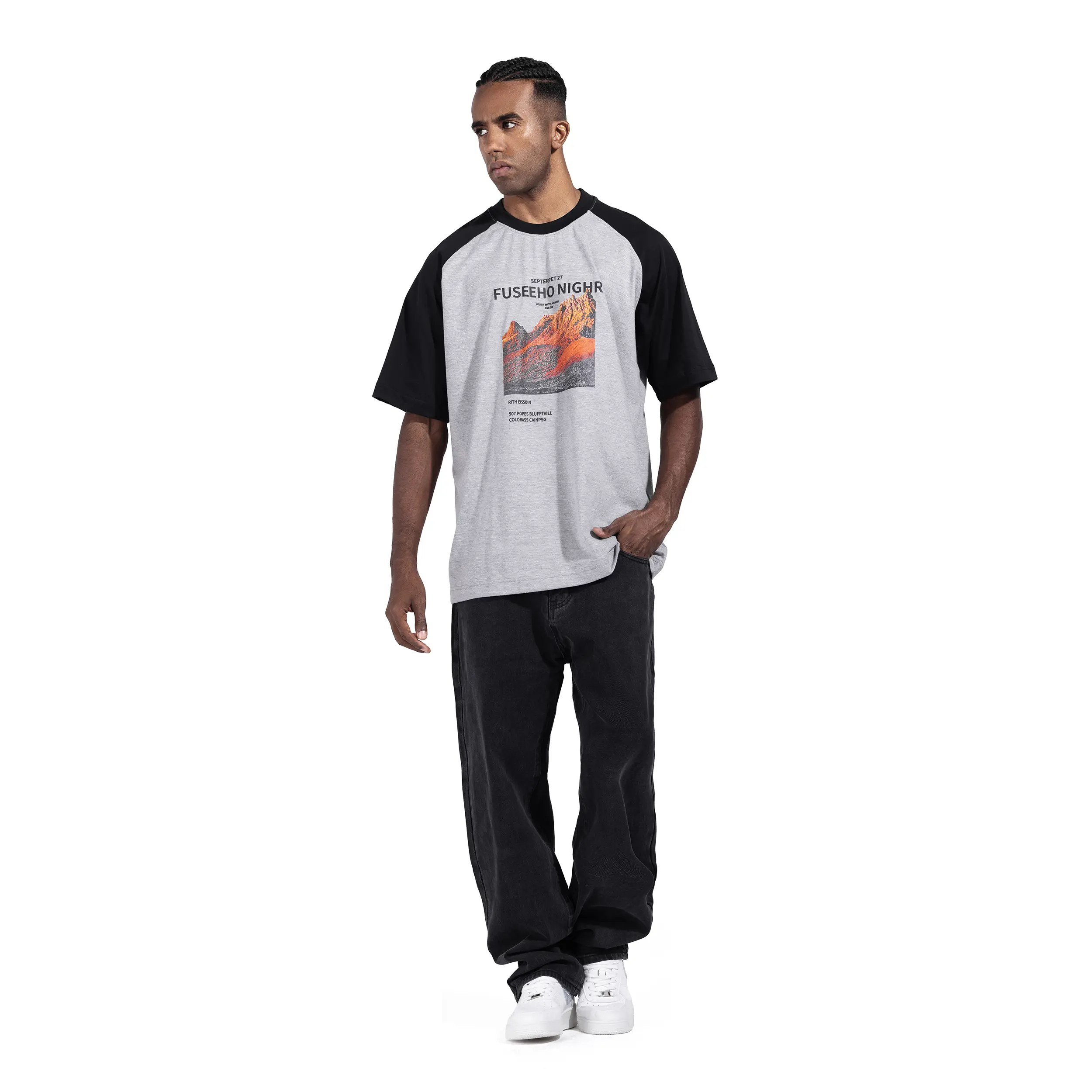 Raglan Mountain Graphic T-Shirt - Image 5